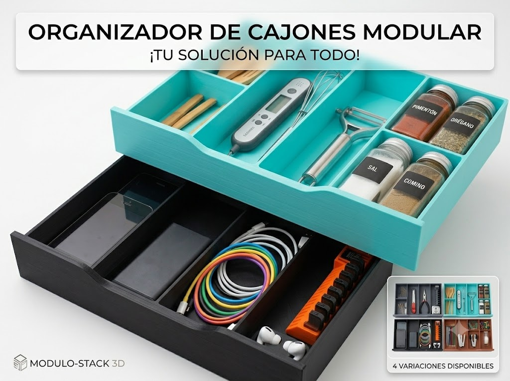 Organizador de Cajones Modular Multiusos
